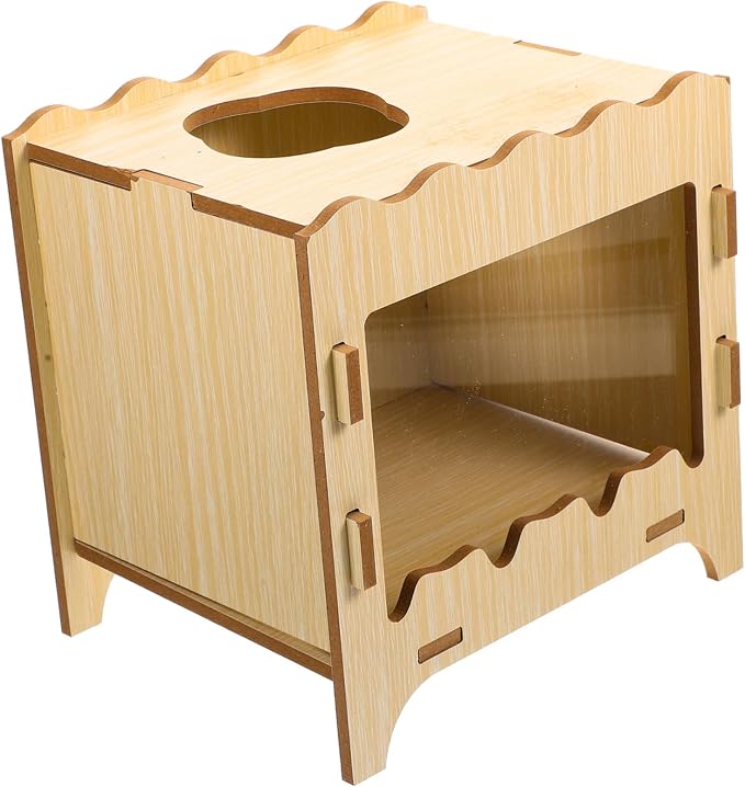 Totority Hamster Hideout Digging Box Plaything for Small Animals for Dwarf Hamsters and Gerbils Indoor Outdoor Use Enhances Pet Interaction and Comfort