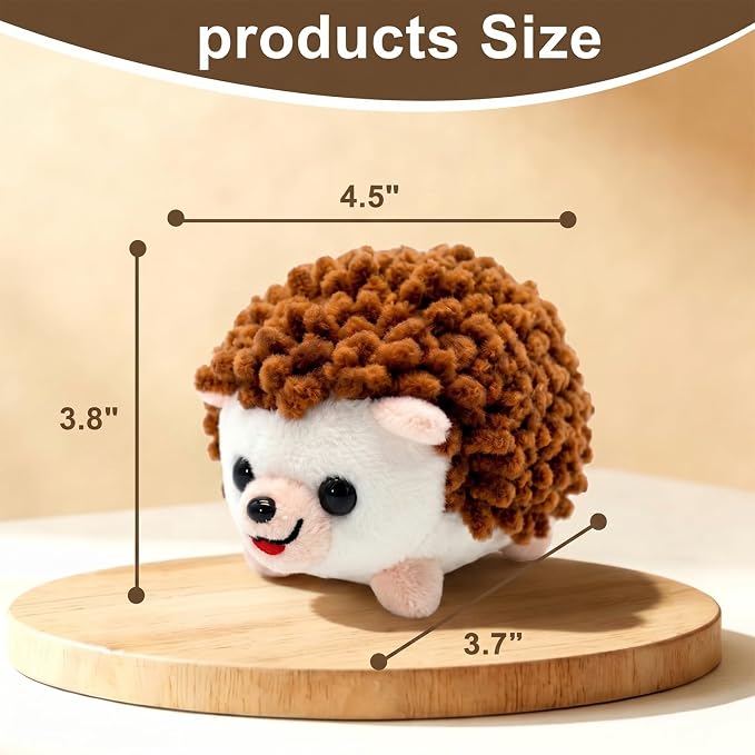 Sizobi Plush Hedgehog Pin Cushion for Sewing - Soft Sewing Needle Holder | Cute Animal Pin Storage for Quilting Embroidery DIY Crafts, Ideal Sewing Gift (Pins Excluded)