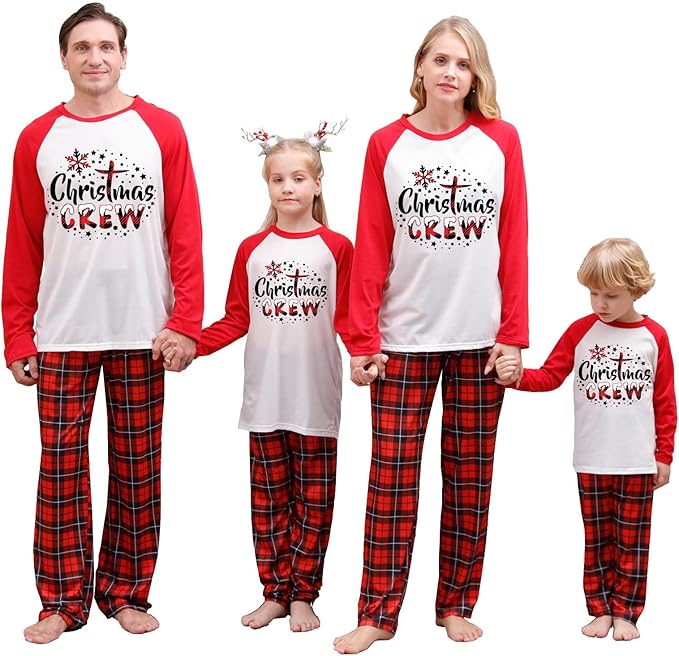 WephuPSho Christmas Family Matching Pajamas, Festive Xmas Jammies Sets for the Whole Family, Holiday Pjs Christmas