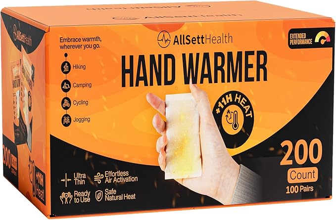 Natural Hand Warmers Disposable - Air Activated 11 Hours of Consistent Natural Heat Handwarmers Pack - Easy Activation | Portable Hot Hands Hand Warmers Bulk, Hot Heat Pack