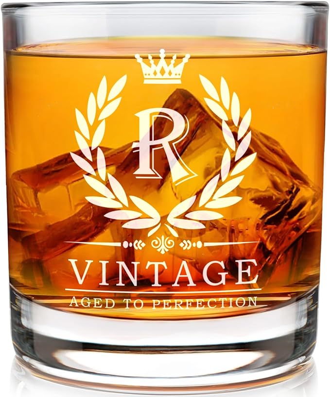 Old Fashioned Glasses Birthday Gifts for Men 11oz Personalized Whiskey Glass Engraved Monogram Drinking Glass for Man Custom Bourbon Gift For Dad Who Have Everything