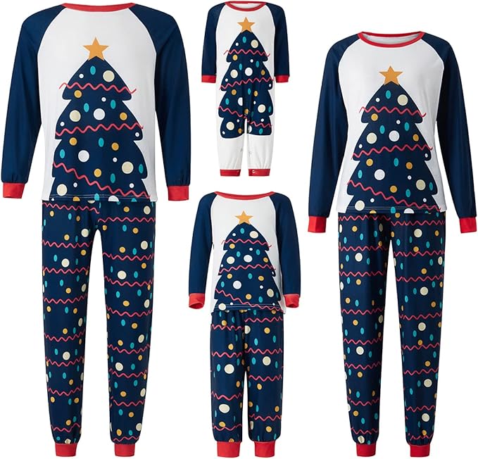 WephuPSho Christmas Family Matching Pajamas, Festive Xmas Jammies Sets for the Whole Family, Holiday Pjs Christmas