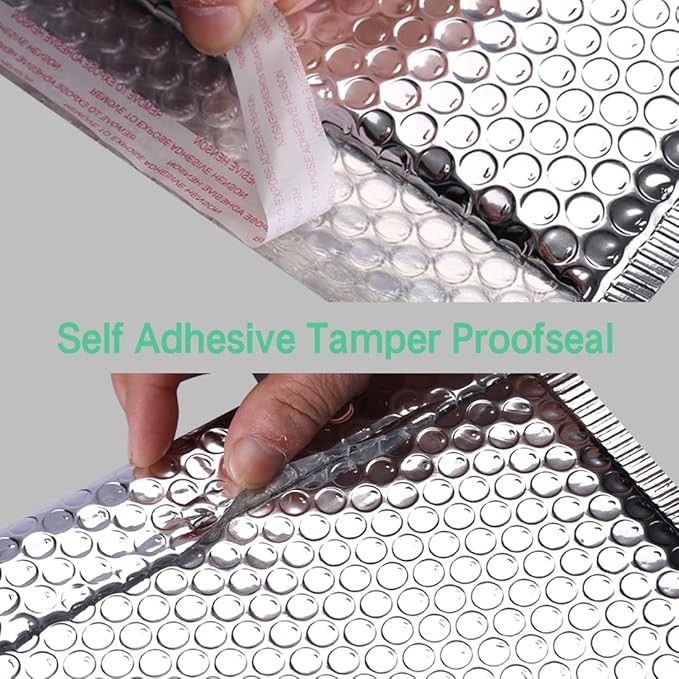 Thermal Bubble Mailer 13.75 x 10.5 Inch, Pack of 10 Cool Bubble Mailers,Insulated Mailers for Cold Shipping, Waterproof Foil Mailing Envelopes,Insulated Shipping Bags for Food,Perishables
