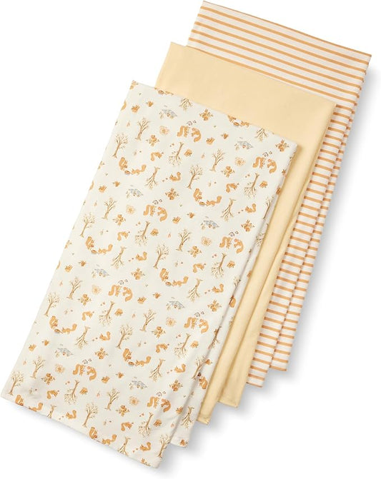 Amazon Essentials x Sofia Grainge Unisex Babies' Swaddle Blanket, Pack of 3