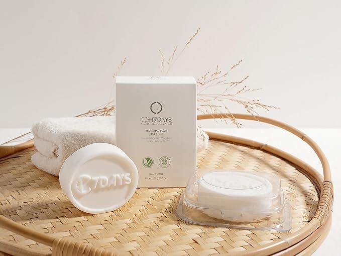 CDH7DAYS EWG VERIFIED VEGAN BAR SOAP/HANDMADE (MADE IN KOREA) Natural Body Soap Bar, Plant-Based, Handmade SOFT MILKY SOAP (Recommendation for MOTHER) (2, WHITE)