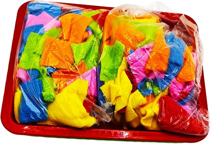 2 Pack Hedgehog Dig Box with Fleece Strips for Hedgepig Sugar Glider Dig Box Hedgehog Enrichment Foraging Cage Clutter Activity Toys
