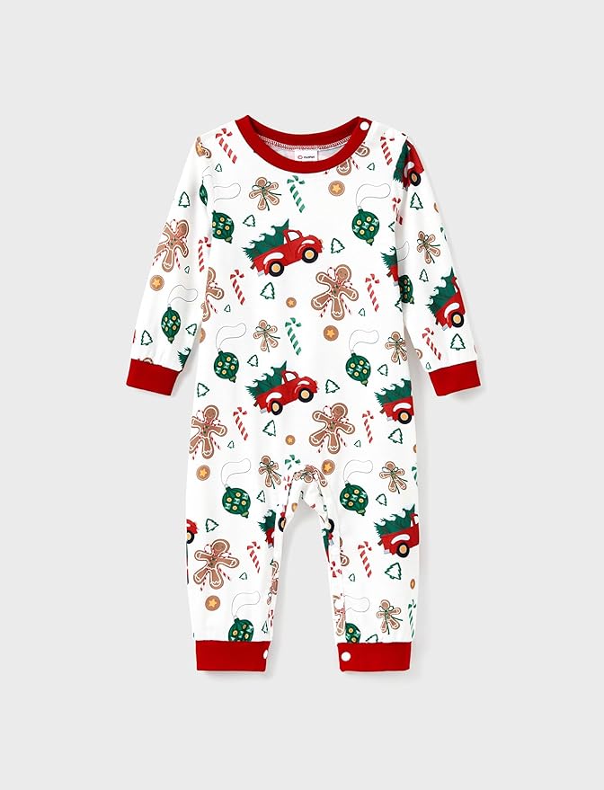 PATPAT Christmas Family Matching Pajama Sets Includes Christmas Socks - Perfect for Family Photos & Holiday Celebrations