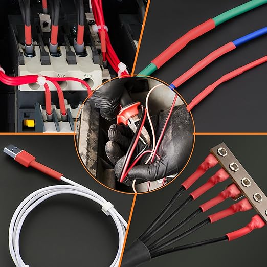 ASHINER Red Heat Shrink Tubing Kit - 580Pcs EVA Material in 11 Sizes - Ideal for Electrical Insulation, Repairs, and Wire Connectors with User-Friendly Design and Storage Case