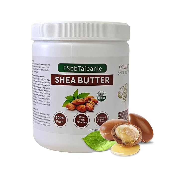 Shea Butter 16 oz – Pure & Organic Moisturizer for Skin, Hair & DIY – Raw, Unrefined, Non-GMO, Ivory Color, Grade A Quality