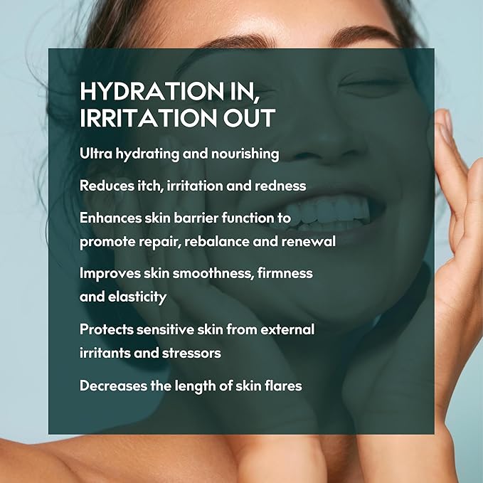 Herbitual Eczema Relief Balm – Soothing Moisturizer for Face & Body, Dry & Sensitive Skin Barrier Protectant Cream, Flare-Up Treatment for Itchy, Irritated Skin, Steroid & Fragrance-Free