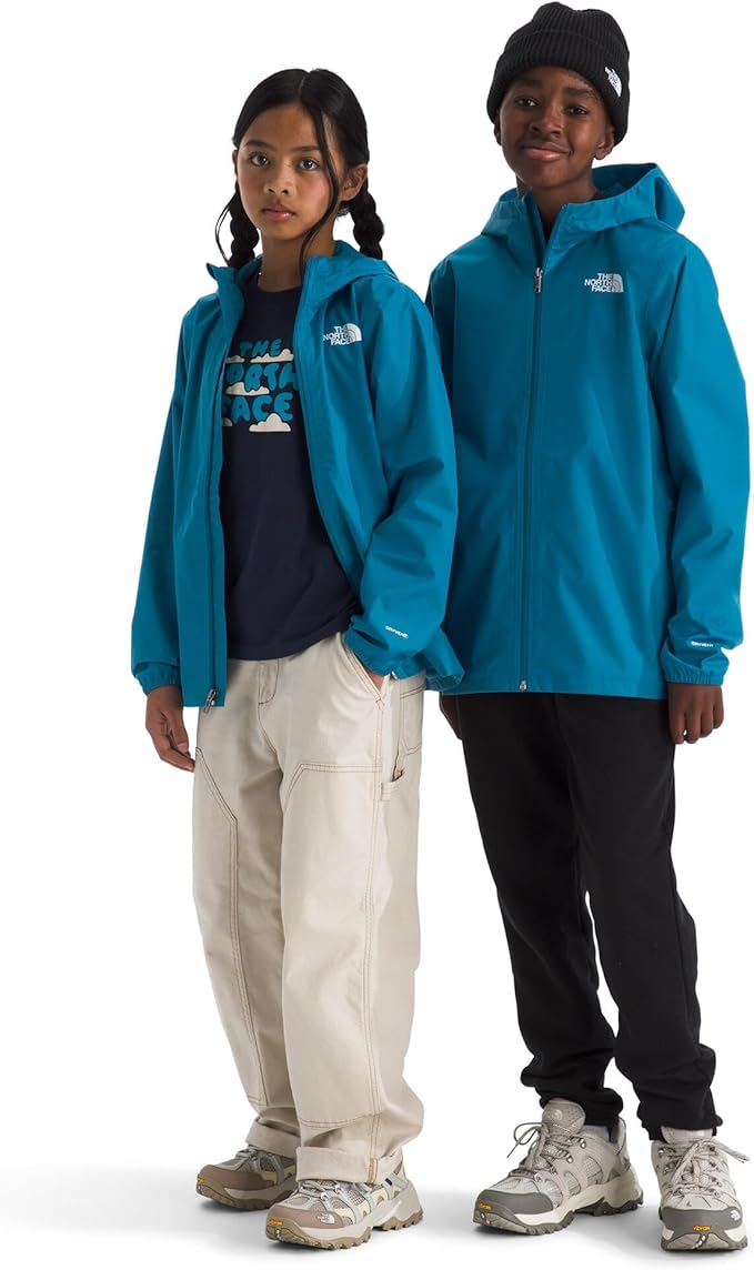 The North Face Unisex Kids Zipline Rain Jacket - Waterproof Rain Coat, Secure Zip Pockets, Weather Ready Hood