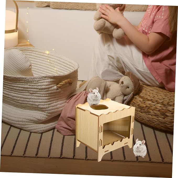 Abaodam Hamster Hideout Toy Soft Digging House Thick Bedding for Small Animals PET Sleeping Box for Hamsters and Other Small Pets Fun Plaything for Cages