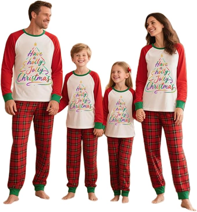 2024 Family Matching Pajamas Sets - Christmas Pjs Sleepwear Outfits for Holiday & Xmas Party