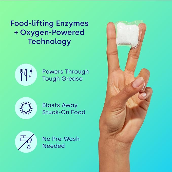 Dropps UltraWash Dishwasher Pods, Unscented (120 Count) - Biobased Power Deep Clean Dishwasher Detergent Tablets for Sparkling Shiny Dishes - No Rinse Aid or Pre-Wash Needed - Dishwashing Pods