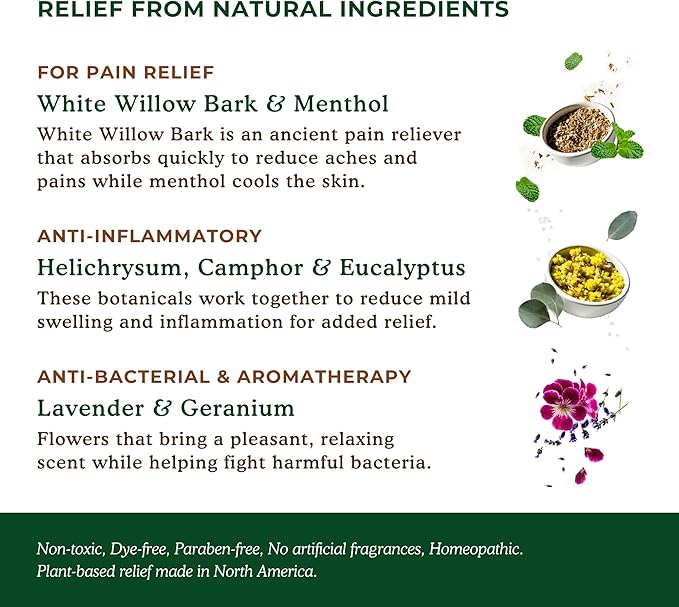 Nature's Willow XL Natural Pain Relief Patches for Muscles & Joints | Fast-Acting with White Willow Bark | Free from Artificial Fragrances & Dyes | 18 XL Patches (3-Pack)