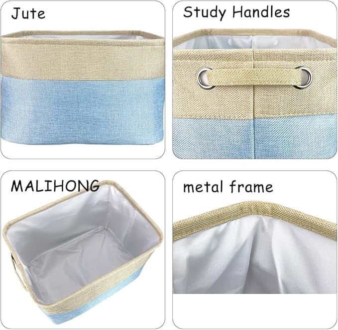 Custom Dog Toys Storage Basket Collapsible Fabric Dog Toy Box and Storage Bin with Handles Organizer for Pet Food, Toys, Clothes, 15" x 9.8" x 9"