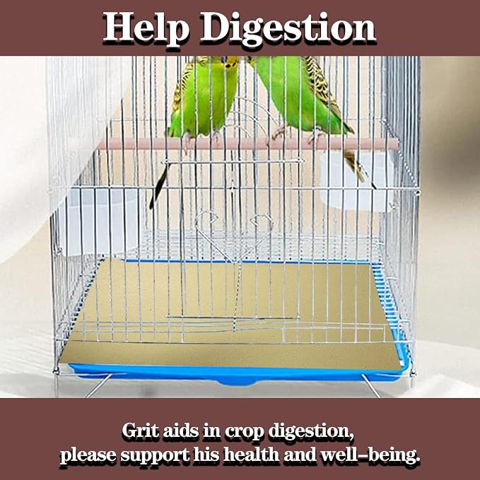Gravel Liner Paper for Bird Cage, 11 x 17 inch Birdcage Liner Bedding Calcium Paper Special for Bird Cage in Sea Sand Pick Your Size (50)