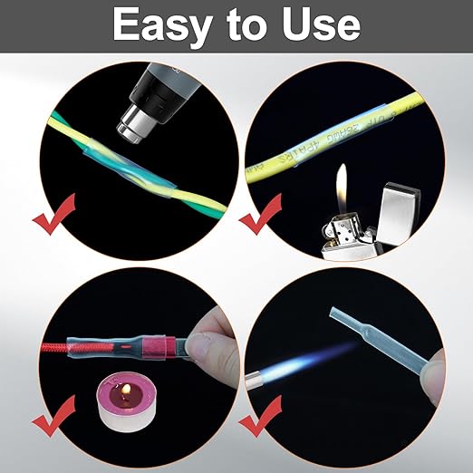 ASHINER Clear Heat Shrink Tubing Kit - 580Pcs EVA Material in 11 Sizes - Ideal for Electrical Insulation, Repairs, and Wire Connectors with User-Friendly Design and Storage Case