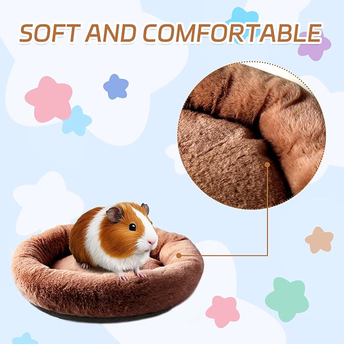 FEBSNOW Guinea Pig Bed, Soft Fleece Hamster Bed for Small Animals | Washable Warm Fleece Material, For Guinea Pigs and Hamsters Other Small Animal, Cosy Sleeping , Anti-Slip Bottom