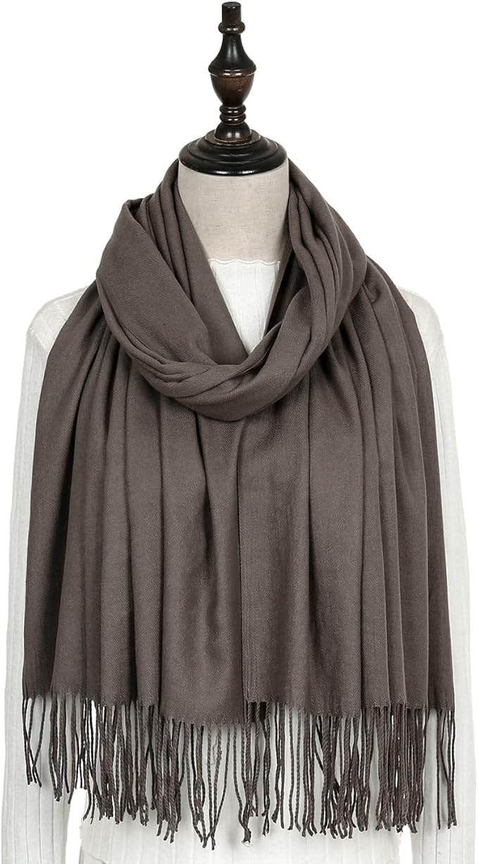RIIQIICHY Women's Scarf Pashmina Shawls and Wraps for Evening Dress Bridesmaid Wedding Bridal Winter Warm Long Large Scarves