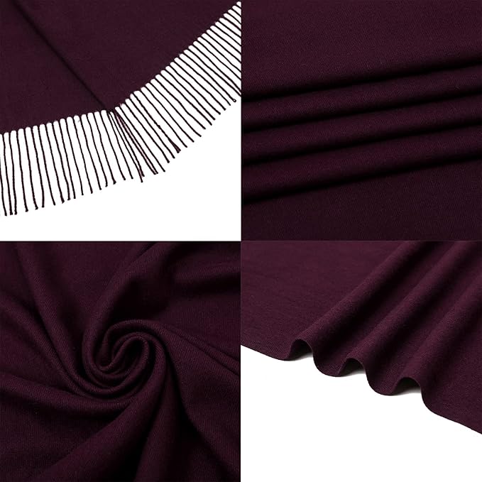 RIIQIICHY Women's Scarf Pashmina Shawls and Wraps for Evening Dress Bridesmaid Wedding Bridal Winter Warm Long Large Scarves