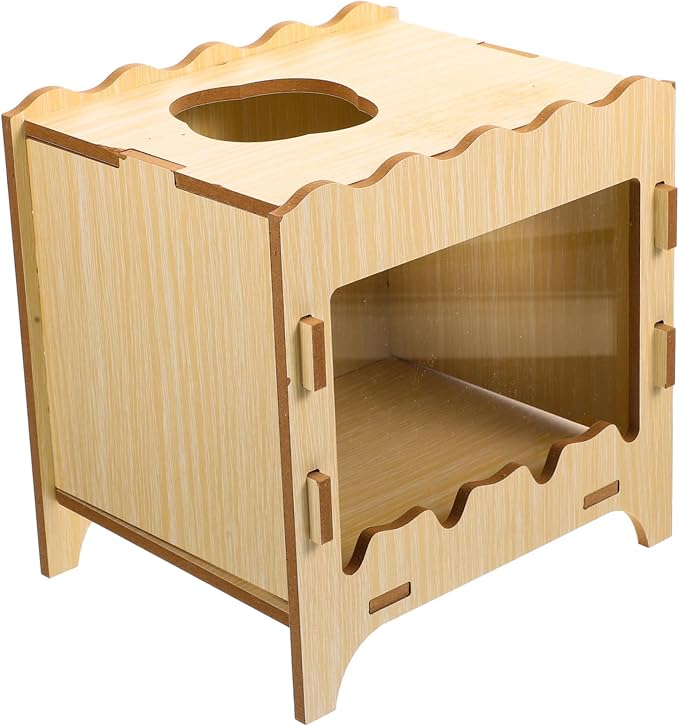 Toddmomy Hamster Nest Small Animal House Gerbil Digging Box Pet Nest Toy Scratch-Resistant Design