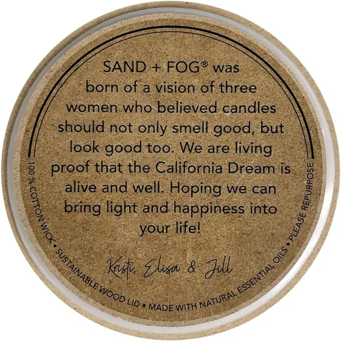 Sand + Fog Scented Candle - Pumpkin Spice – Additional Scents and Sizes – 100% Cotton Lead-Free Wick - Luxury Air Freshening Jar Candles - Perfect Home Decor – 12oz