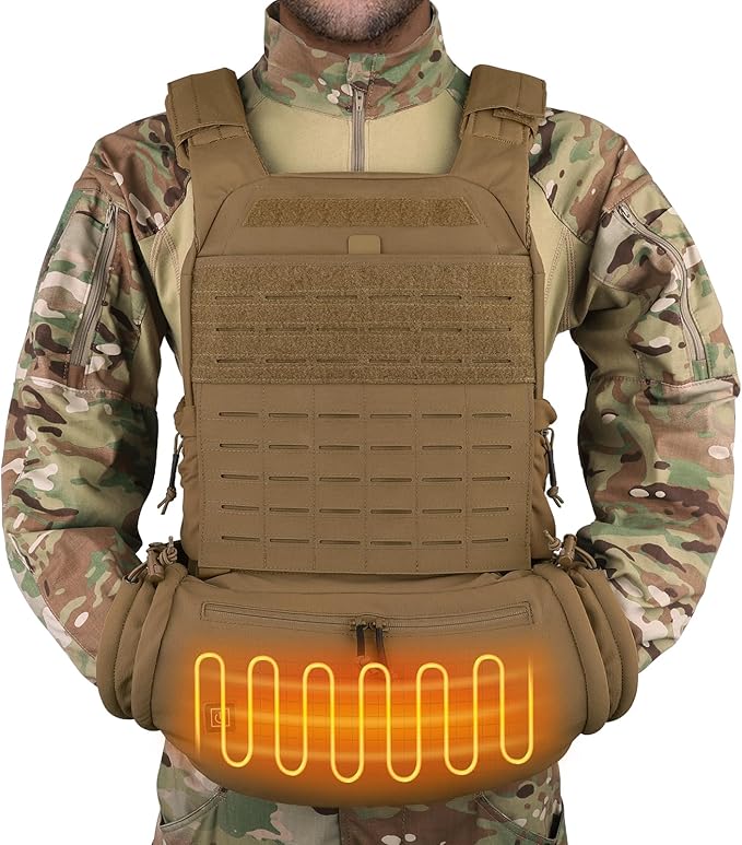 PETAC GEAR Tactical Hand Warmer,Portable Drop Hanger Waist Handwarmer Pouch for Hunting Golf Camping Fishing, Hiking, Football Winter Outdoor Field Survival.