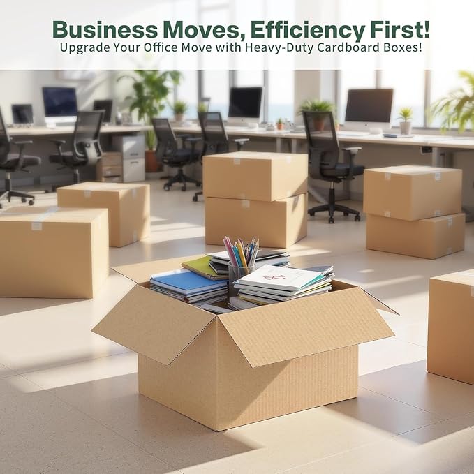 Simple deluxe 24x18x12 Shipping Boxes Large Moving Boxes, 25 Packs Corrugated Cardboard Boxes Shipping Box for Business Packaging Box