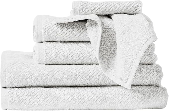 Coyuchi Air Weight Organic Towels, Bath Towel - Alpine White (27" x 54")
