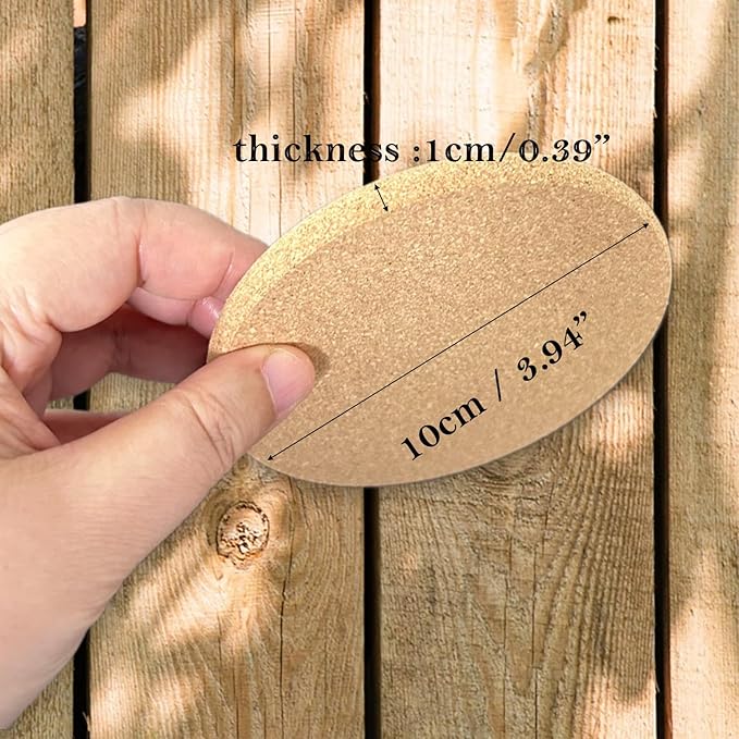 Set of 5 Personalized Custom Monogram Cork Coasters, Custom Wedding, Housewarming Gifts, Promotional Giveaways (Design #4)