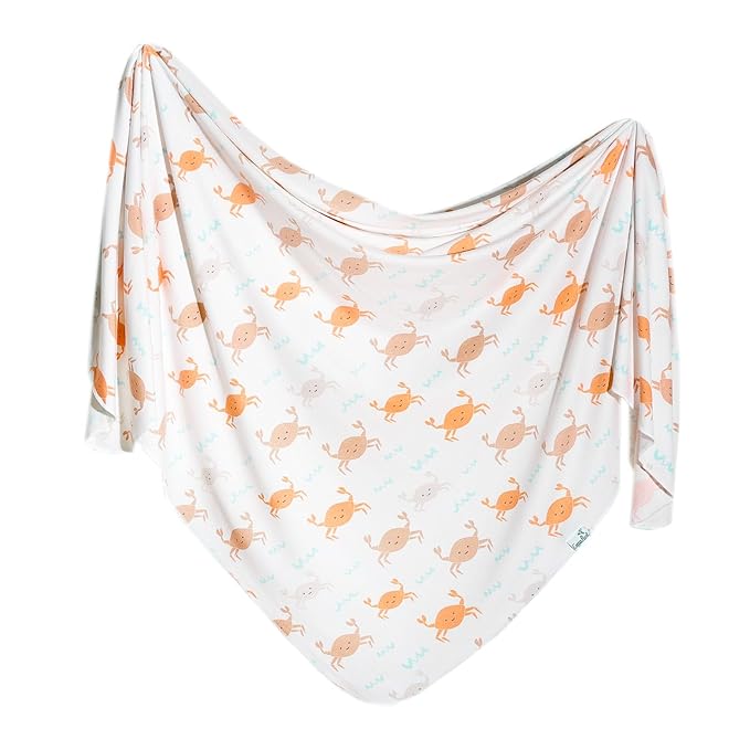 Copper Pearl Baby Swaddle Blanket - Premium Knit Baby Blanket, Large Soft Stretchy Receiving Blankets for Baby Boy and Girl, Swaddles for Newborn, Infant, and Toddler (Tide)