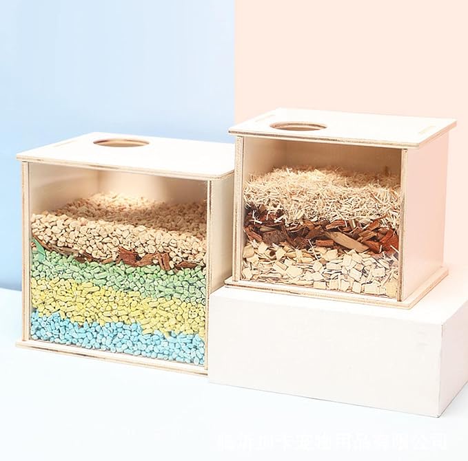 Hamster Sand Bath Box Visible Hamster Digging Box for