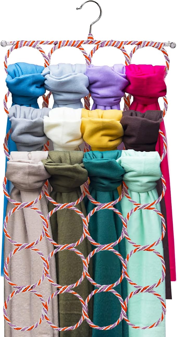 Yopay 4 Pack Parrot Bird Swing Hanging Toys, Rat Climbing Ladder Rope Perch, Net Toy for Cage, Mouse, Mice, Parakeets Cockatiels Conures Lovebirds, Multiple Purpose Scarf Hanger