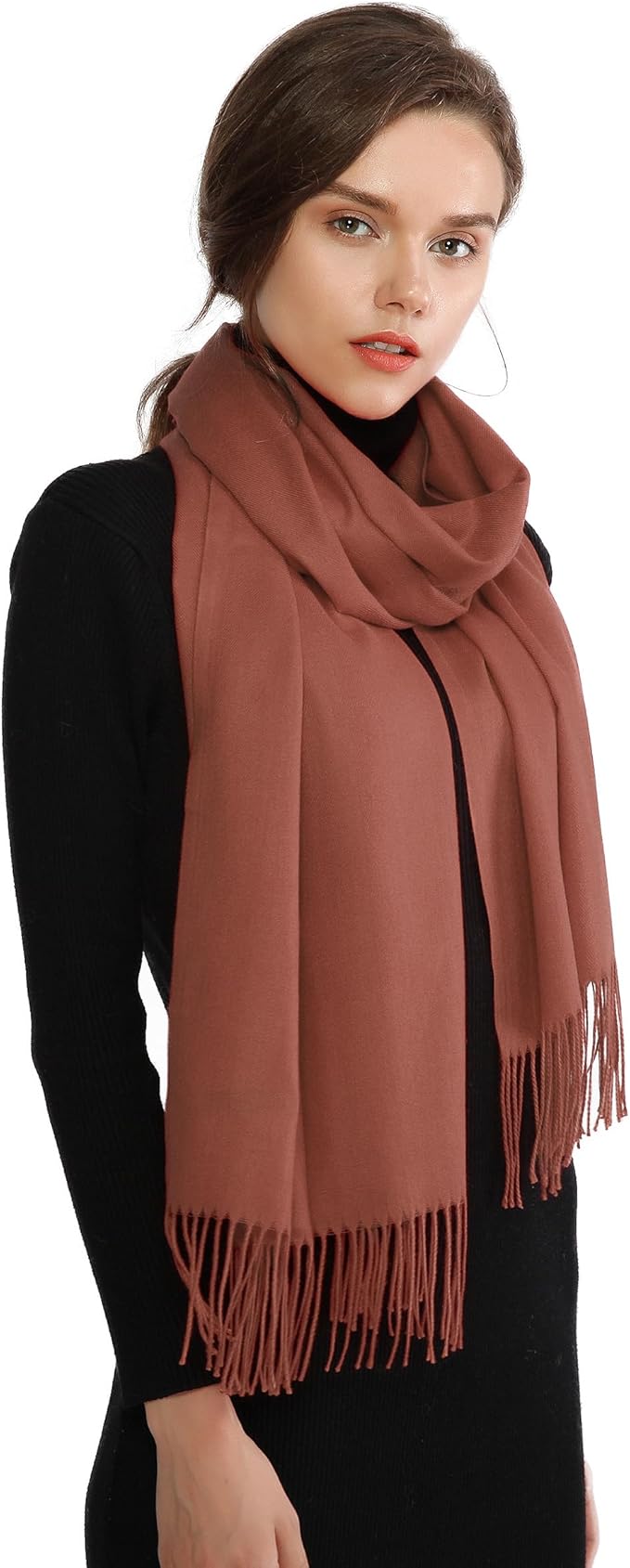 RIIQIICHY Women's Scarf Pashmina Shawls and Wraps for Evening Dress Bridesmaid Wedding Bridal Winter Warm Long Large Scarves
