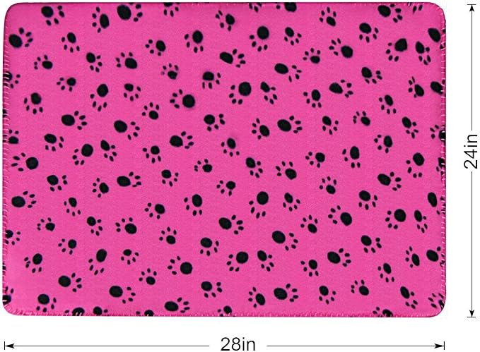 Comsmart Pet Blanket Dog Cat Soft Fleece Blankets Sleep Mat Pad Bed Cover with Paw Print for Kitten Puppy and Other Small Animals, 6 Pack of 24x28 Inches