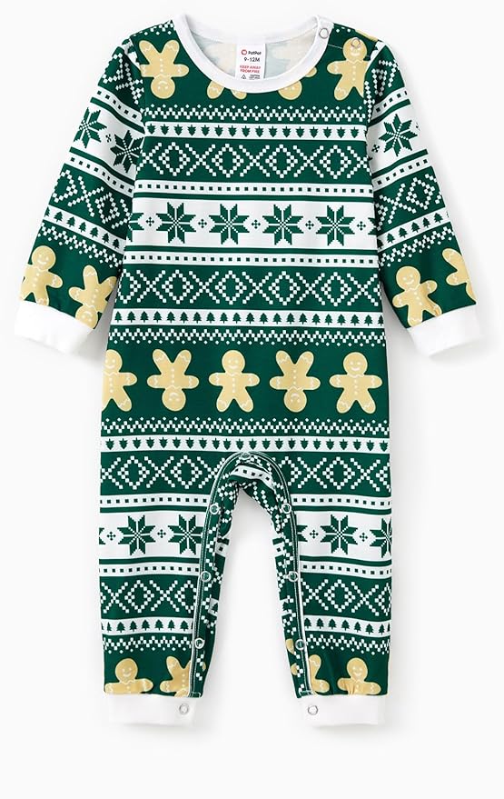 PATPAT Christmas Family Matching Pajama Sets Includes Christmas Socks - Perfect for Family Photos & Holiday Celebrations