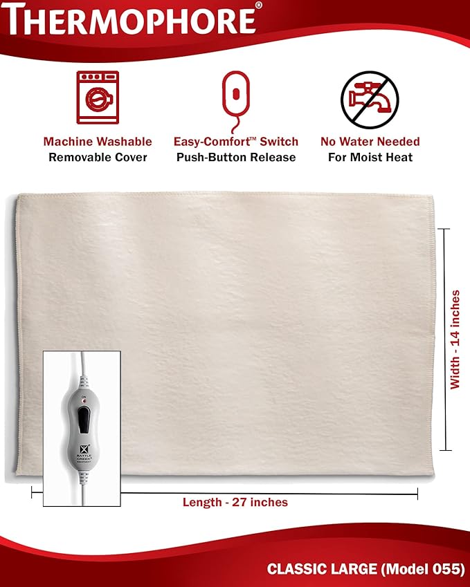 Thermophore Classic Heat Pack (Model 055) 14" X 27" Tan