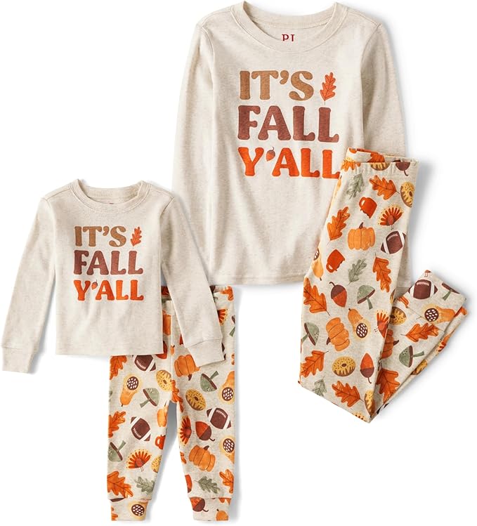 The Children’s Place Family Matching, Christmas and Holiday Pajama Sets, Cotton