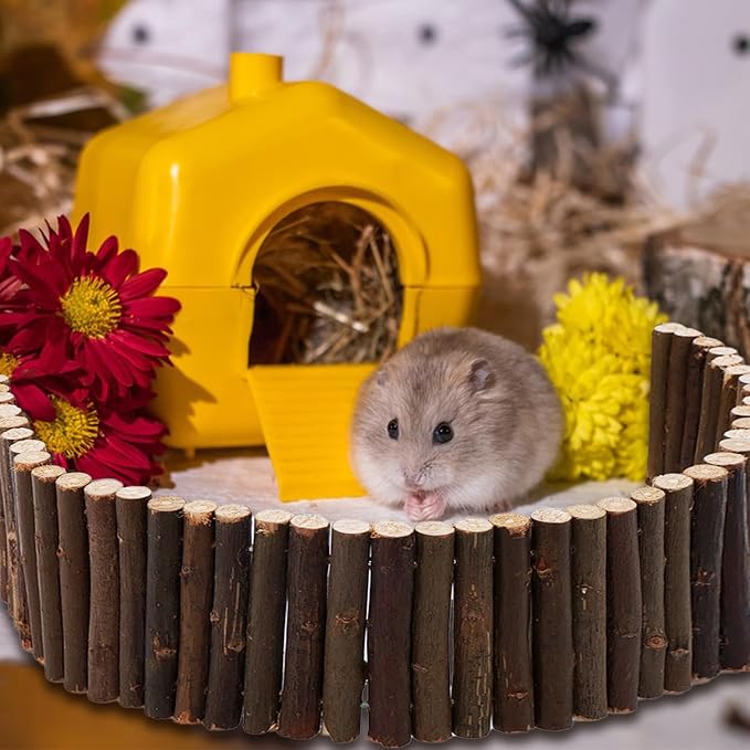 Gvhntk Hamster Wooden Suspension Bridge Rat Climbing Bendable Wooden Ladder Small Animals Arch Bridge Toys for Hamsters Mouse Rat Chipmunk Pig Gerbils Mice Other Small Rodents Animals(25.6L x 2.8W)