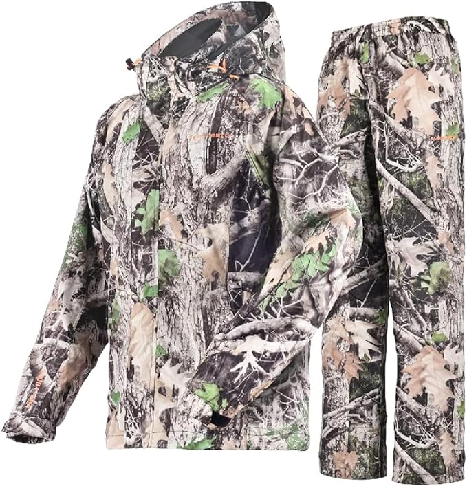 Acme Projects Men Waterproof Rain Suit (Jacket & Pants) 10000mm/3000gm Breathable Windproof Taped Seam Lightweight Gear