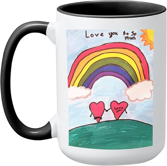 Let's Make Memories Personalized Photo Mug - Custom Coffee Mug - Your Photo - For Any Occasion - Birthday - For Him - For Her - For Friend - Couples -15oz- Black Handle