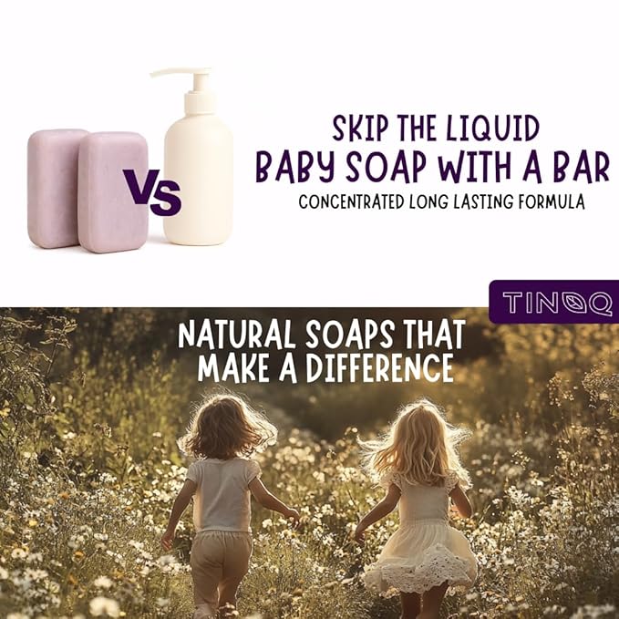 Hypoallergenic Baby Soap Bar for Sensitive Skin | Gentle Wash for Babies, Toddlers, Kids & adults | Relaxing Lavender Oil & Oatmeal | 5 Bars