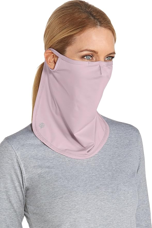 Coolibar UV Face Shield - UPF 50+ Sun Protection - Crestone in Dusty Mauve