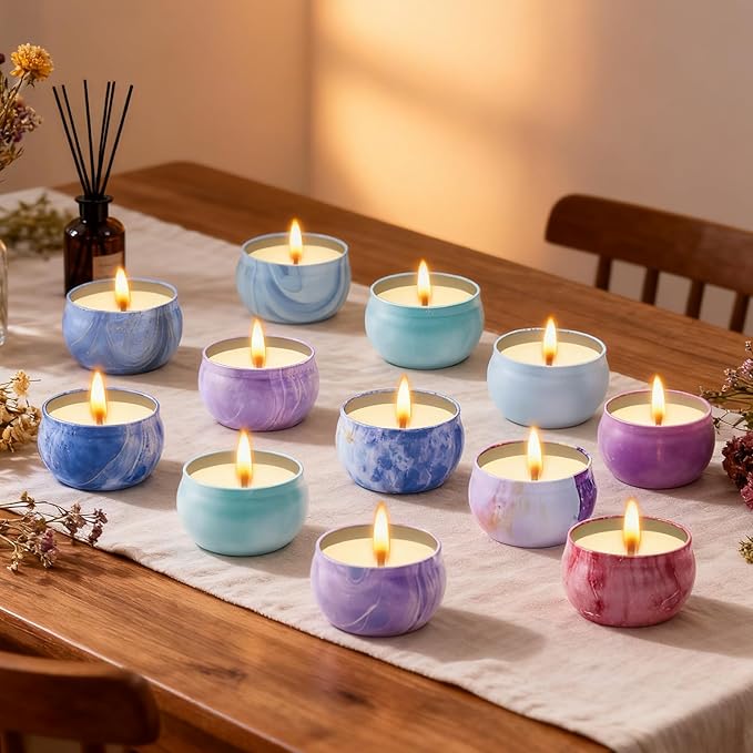 Scented Candles Gift Set for Women, Candles for Home Scented 12 Pack, Soy Wax Aromatherapy Candle Set, 300 Hour Long Lasting, Birthday Gifts for Women Best Friends Sister Colleague