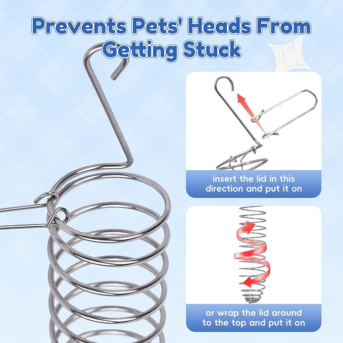 2Pcs Rat Enrichment Toys, 304 Stainless Steel Foraging Toy, Fruit & Vegetable Holder for Mice, Hanging Rodent Cage Accessories, Slow Feeder Puzzle Toy & Parakeet Foraging Tool
