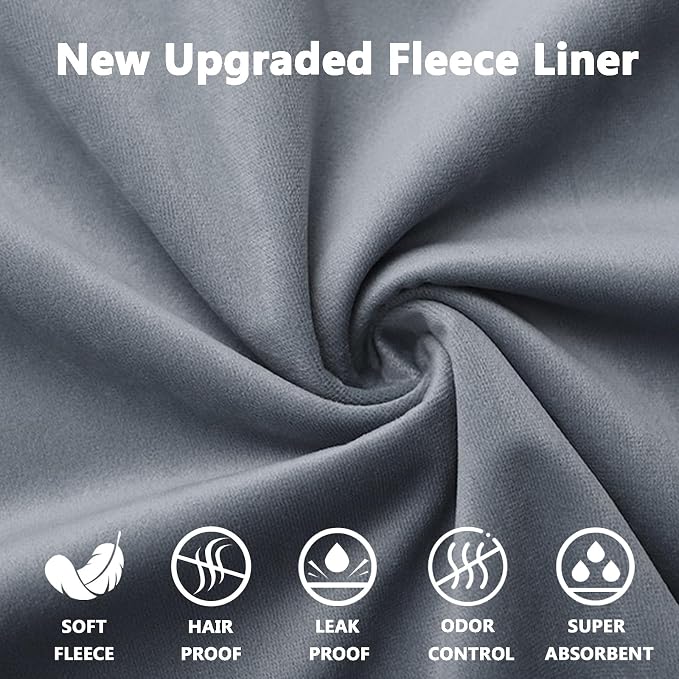 Washable Guinea Pig Fleece Bedding, 18"x24" Reusable Cage Liner 2 Pack | Cage Bedding, Absorbent, Non-Slip, Waterproof Rabbit Bedding, Machine Washable, Small Animal Cage Accessory
