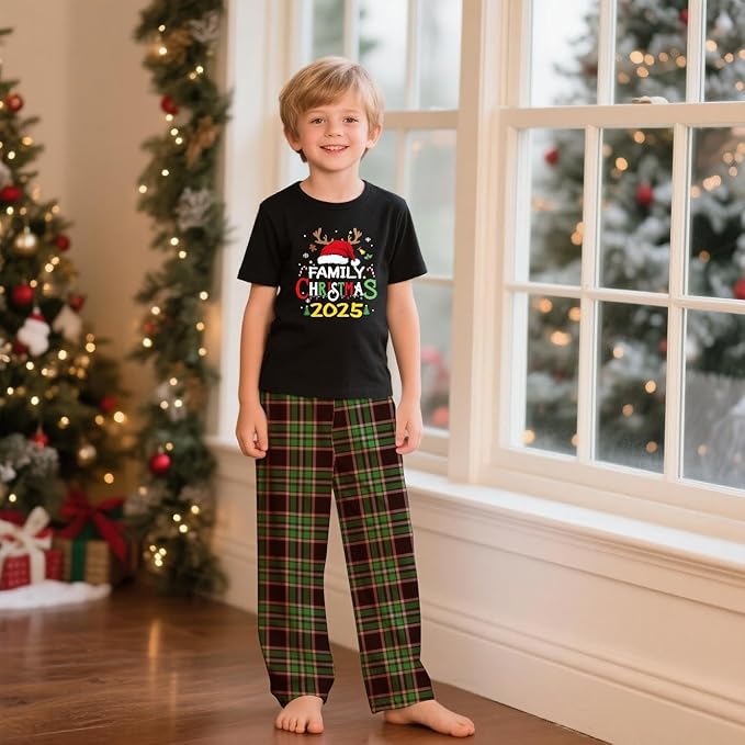 Family Christmas Pajamas Matching Sets Holiday Xmas Party Family Sleepwear Set Jammies for Couples