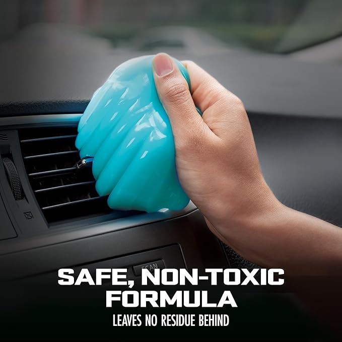 Auto Joe Car Cleaning Gel 2-Pack, Car Cleaning Putty Slime, Car Interior Cleaner, Auto Detailing Kit, Air Vent Keyboard Cleaner, Dust Remover, Car Accessories Gifts for Men Women, 5.6oz