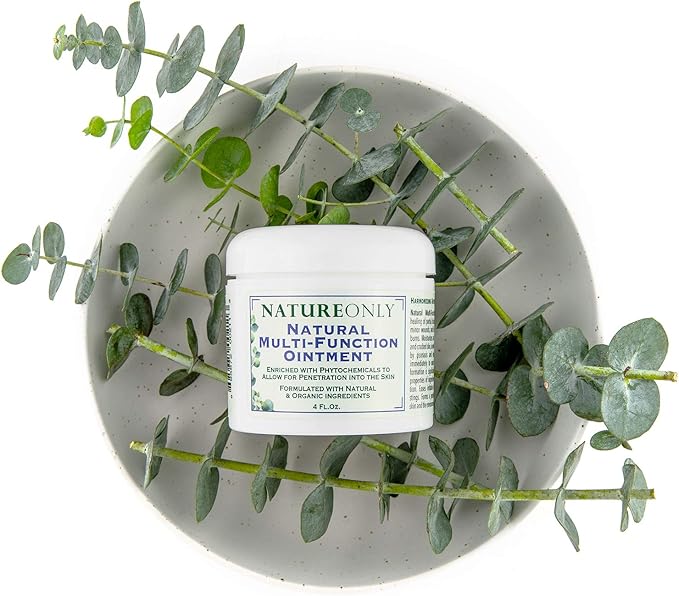 Nature Only Natural Multi-Function Ointment, 4 Oz Best Skin Healing Aids Enriched with phytochemicals to Allow for Penetration into Skin, Formulated with Natural & Organic Ingredients (4.0)